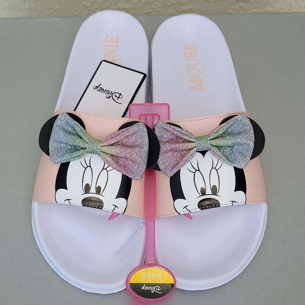 Disney Minnie Mouse slides women's size 10